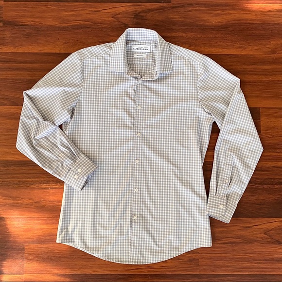 Mizzen+Main Other - Med Mizzen+Main Leeward Gray Green Plaid Shirt